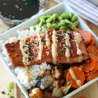 Salmon Teriyaki Bowl